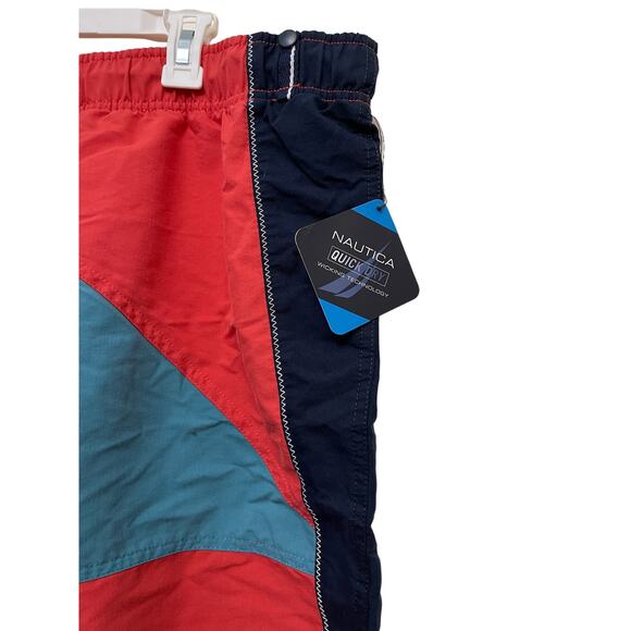 NEW Mens Nautica Orange Swim Trunks Size XXL 1983 North Coast Quick Dry Wicking - Picture 3 of 4